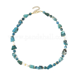 Collares de cuentas redondas de apatita natural&nbsp;NJEW-JN06592