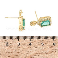 Ohrstecker aus Messing mit Pavé-Zirkonia&nbsp;KK-C172-10G