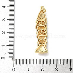 Pendenti in zirconi cubici trasparenti in micro pavè di ottone&nbsp;KK-B155-19G-01