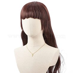 2pcs 2 style en laiton cadenas et clé pendentif collier ensemble&nbsp;NJEW-JN04060