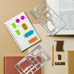 Retro-Schablonen für Metallstanzformen aus Edelstahl&nbsp;DIY-WH0242-286