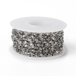 Anlaufgeschützte handgefertigte 304 Edelstahl-Kabelketten&nbsp;CHS-H007-62P