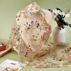 2 Yards Polyester-Spitzenstickereistoff&nbsp;DIY-CY0003-01B