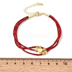 Poliéster multi-hilo pulseras&nbsp;FB-CBA983F-02G-06