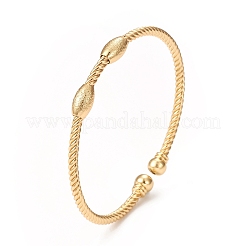 Gestellplattierte Messing-Manschettenarmreifen mit Perle&nbsp;BJEW-E071-07G