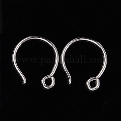 Ganci per orecchini in argento sterling rodiato anti-ossidazione&nbsp;X-STER-N0001-028