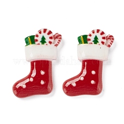 Weihnachtliche Cabochons aus undurchsichtigem Harz&nbsp;CRES-P022-04