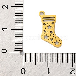 Pendentifs de Noël en acier inoxydable 201&nbsp;STAS-Q015-04G