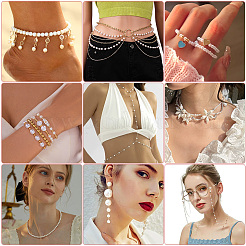 Perles acryliques de perles d'imitation&nbsp;PEAR-LT0001-02B