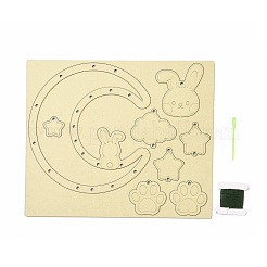 Bausätze für Mond- und Hasenwindspiele zum Selbermachen&nbsp;DIY-A029-01