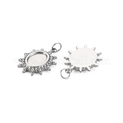 Pendentifs en acier inoxydable 304 avec monture en émail&nbsp;STAS-N097-187P