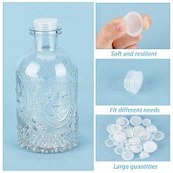 50 pieza de 10 tapones de plástico para botellas&nbsp;AJEW-GF0006-40