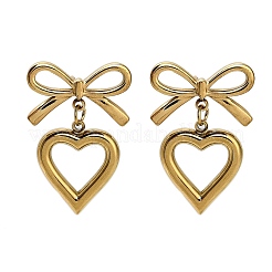 Orecchini pendenti in acciaio inossidabile 304&nbsp;EJEW-Q040-02A-G