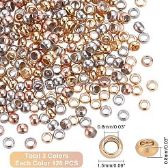 360 pz 3 colori perline distanziatrici in acciaio inossidabile 304&nbsp;STAS-UN0024-93