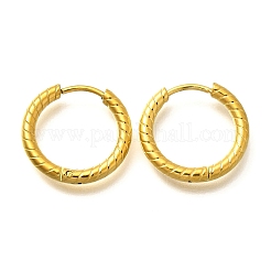 Pendientes de aro de acero inoxidable 304 para mujer&nbsp;EJEW-M068-11C-G