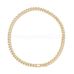 8 mm Messing-Kubanische Gliederketten-Halsketten für Damen und Herren&nbsp;NJEW-JN05881