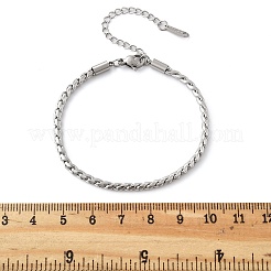 304 Edelstahl-Seilkettenarmbänder für Damen&nbsp;LS-BJEW-Q051-04P