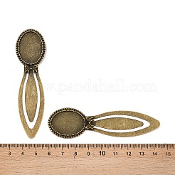 Supports d'époque signets en alliage de cabochons de style tibétain&nbsp;X-TIBE-Q032-27AB-NR