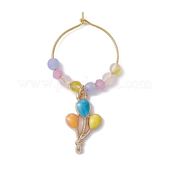 Pietra preziosa charms in vetro di vino&nbsp;AJEW-JO00208