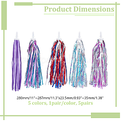 5 paio di nastri in plastica con nappe per bambini in 5 stili&nbsp;FIND-AR0006-71