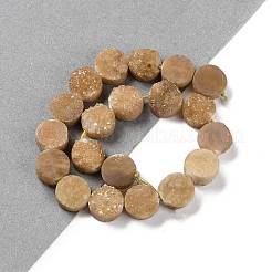 Galvani natürliche druzy Achat Perlen Stränge&nbsp;G-M433-01H