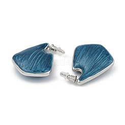 Boucles d'oreille en laiton émaillé&nbsp;EJEW-Q391-01P-02