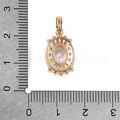Pendentifs avec zircon cubiques à micro-pavés en laiton&nbsp;KK-E795-07KCG