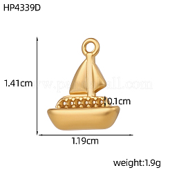 Anhänger aus 304 Edelstahl&nbsp;SA-OY001-53G