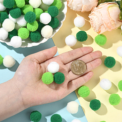 400 Stück 4 Farben Polyester-Pomponball&nbsp;DIY-SC0031-36