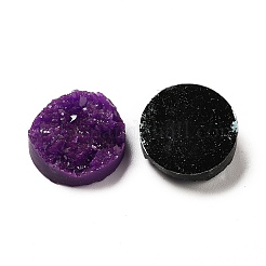 Misch flache runde drusy Harzcabochons&nbsp;X-CRES-S040-12mm-M