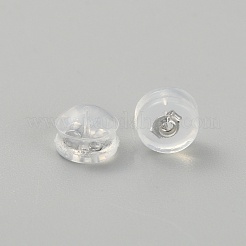 Dadi dell'orecchio della copertura del silicone dell'argento sterlina&nbsp;FIND-TAC0017-10P