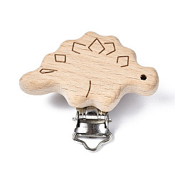 Clips porte-tétine en bois de hêtre&nbsp;X-WOOD-T015-22