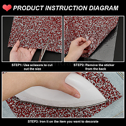 Rechteckiger Hotfix-Strass aus Kunststoff&nbsp;DIY-WH0349-339D