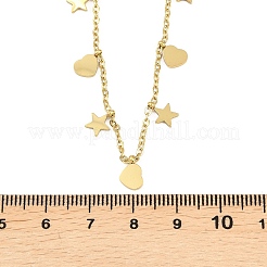 304 Edelstahl-Halsketten für Damen&nbsp;NJEW-A065-01C-G