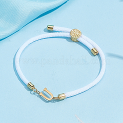 1 bracelet coulissant réglable en nylon pour femme&nbsp;BJEW-LP0001-33U-G