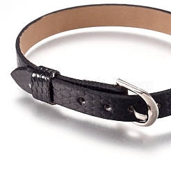 Bracelet en cuir pu&nbsp;BJEW-WH0010-01F