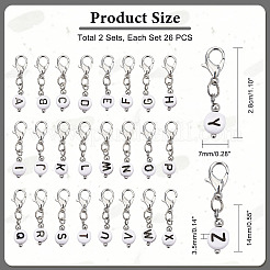 2 ensemble de pendentifs décoratifs en acrylique&nbsp;HJEW-PH0001-60B