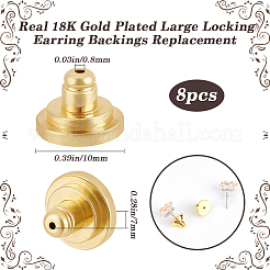 Dadi per le orecchie in ottone da 8 pz&nbsp;FIND-BBC0003-57G