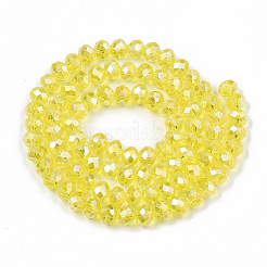 FilI di perline in vetro placcato&nbsp;LS-EGLA-A034-T3mm-B21