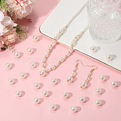 Perles acryliques de perles d'imitation&nbsp;PEAR-LT0001-02B