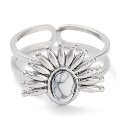 Ionenplattierung (IP) 304 Edelstahlring&nbsp;RJEW-B059-01P-01
