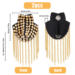 Charreteras de borla de cadena de estilo punk de moda&nbsp;DIY-WH0304-475G
