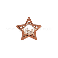 Holz-Anhänger&nbsp;LS-FIND-WH0162-09