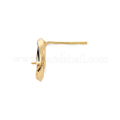 Messing Mikro pave klar Zirkonia Ohrstecker Zubehör&nbsp;KK-N233-125-NF
