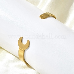 201 brazaletes de acero inoxidable para mujer&nbsp;BJEW-B121-01