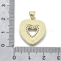 Colgante micropavé cubic zirconia de latón&nbsp;KK-V010-05G-03