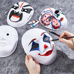 12 Stück 3 Stile DIY unbemalte Maskenmaske&nbsp;DIY-FH0008-21