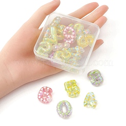 20 Stück transparente Acrylperlen mit UV-Beschichtung&nbsp;OACR-YW0001-58