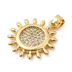 Messing micro pave klare zirkonia anhänger&nbsp;KK-I360-053G