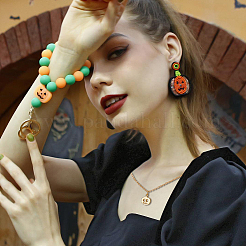 10 pz 2 stili di ciondoli in ottone per Halloween&nbsp;KK-BBC0014-59